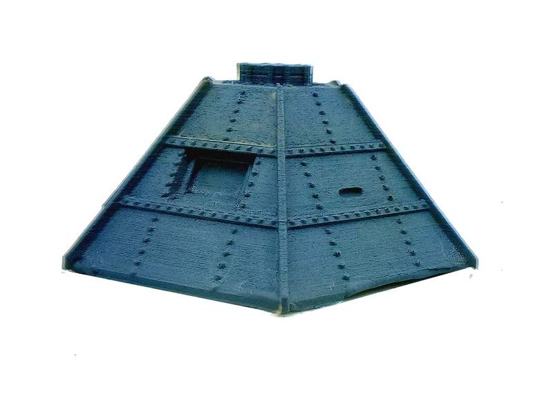 Japanese Fortifications: Steel Pillbox, 28mm (1:56)