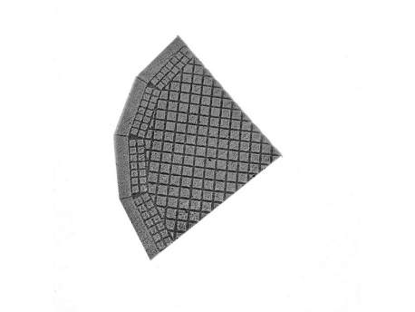 Sidewalk corner, square tiles, 28mm, 1:56 scale